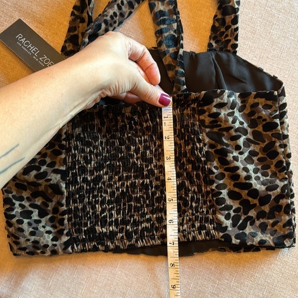 Velvet burnout crop top NWT - Picture 6 of 7